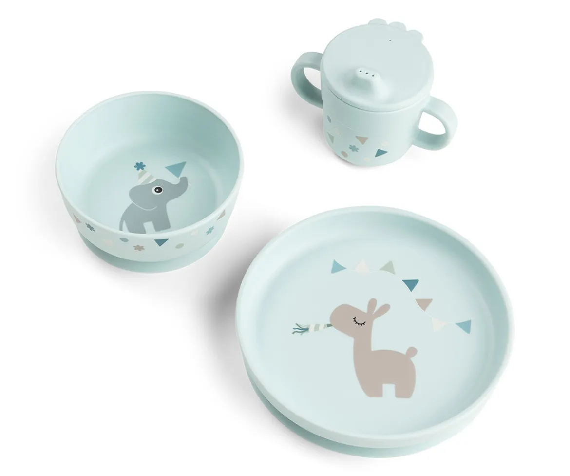 Vajilla Foodie con Ventosa Celebration Blue