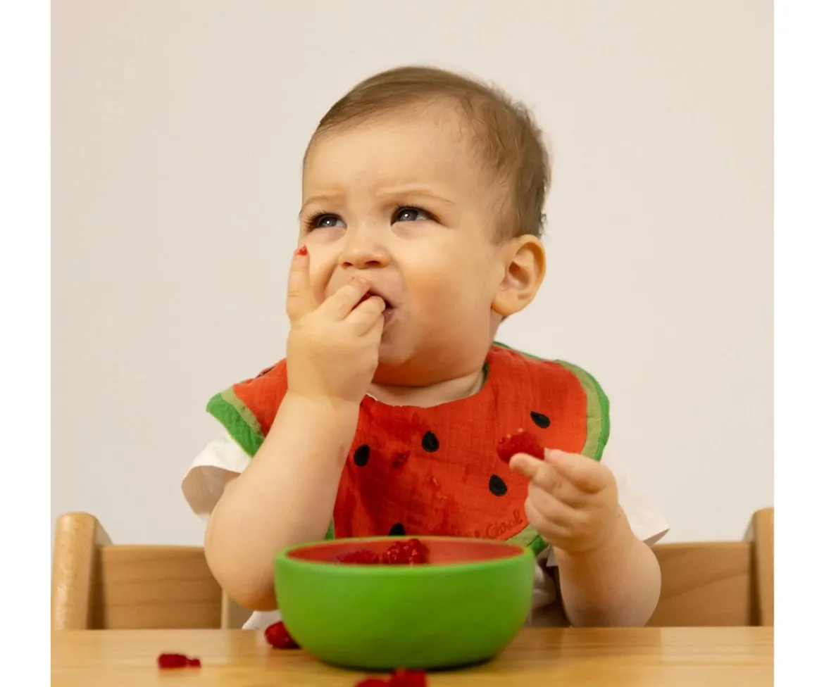 Vajilla Infantil Bol y Cuchara de Madera Wally The Watermelon