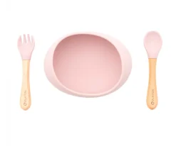 Vajilla 3 Piezas Silicona Blush