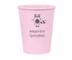 Vasito Personalizado Mapache (+colores)