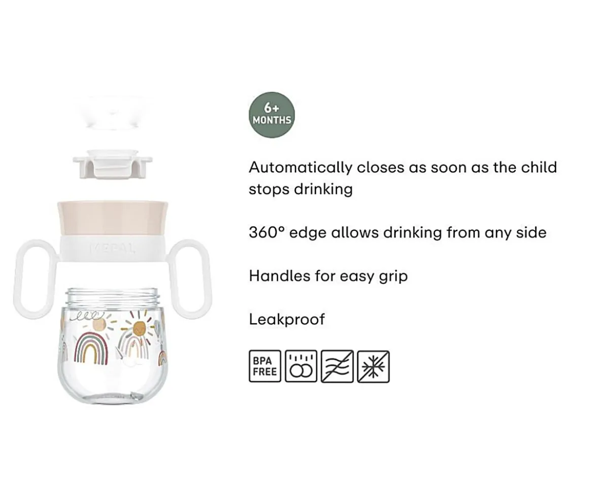 Vaso Antiderrame 360º Mio Sunshine & Rainbow 200 ml