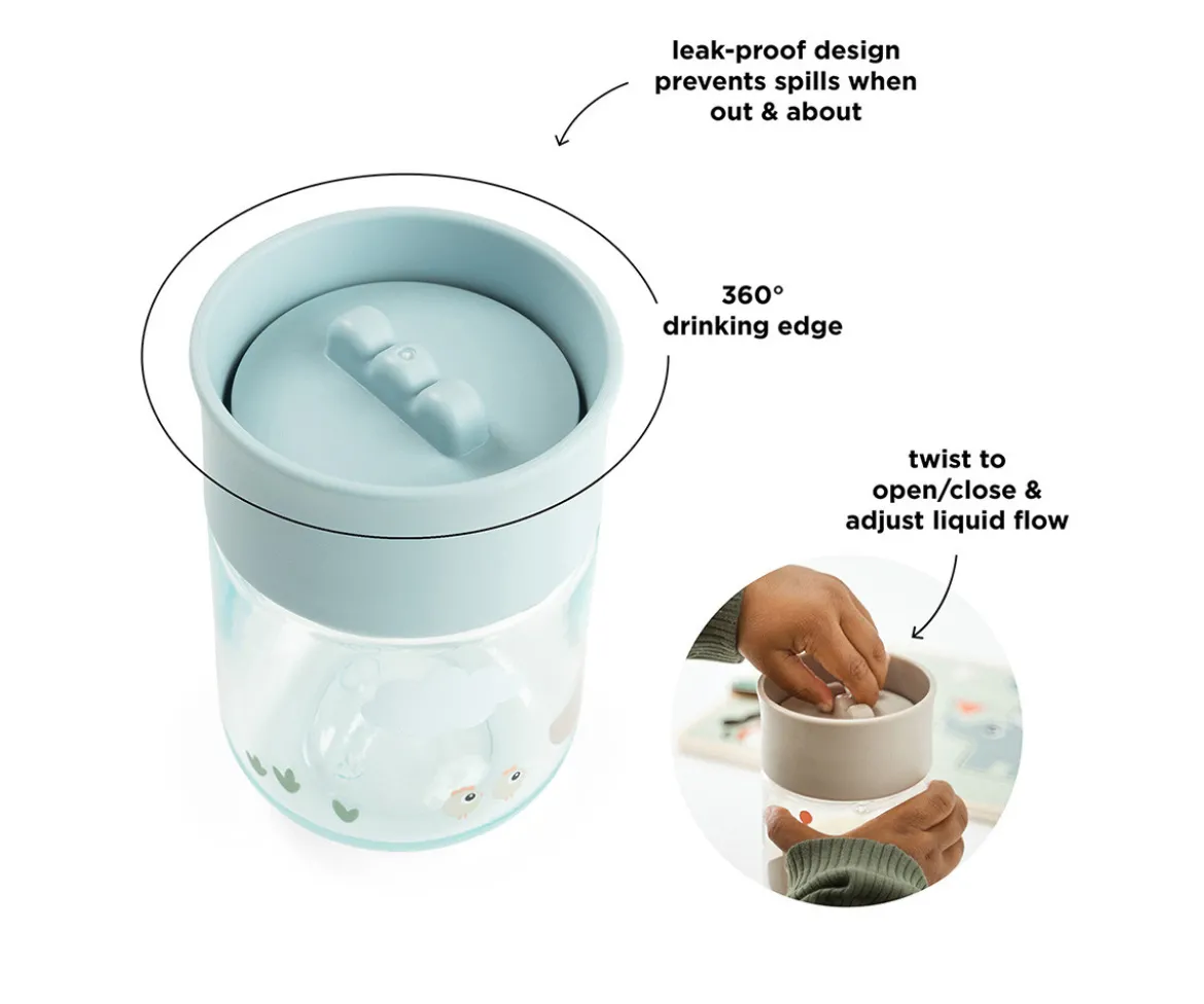 Vaso Aprendizaje 360° Tiny Farm Blue