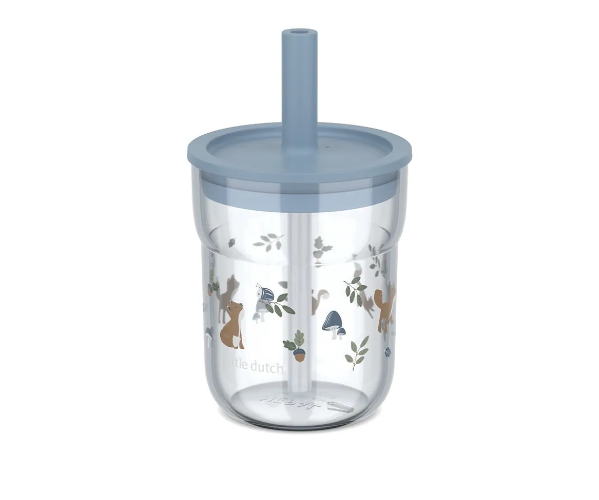 Vaso con Pajita Mio Forest Friends 250 ml