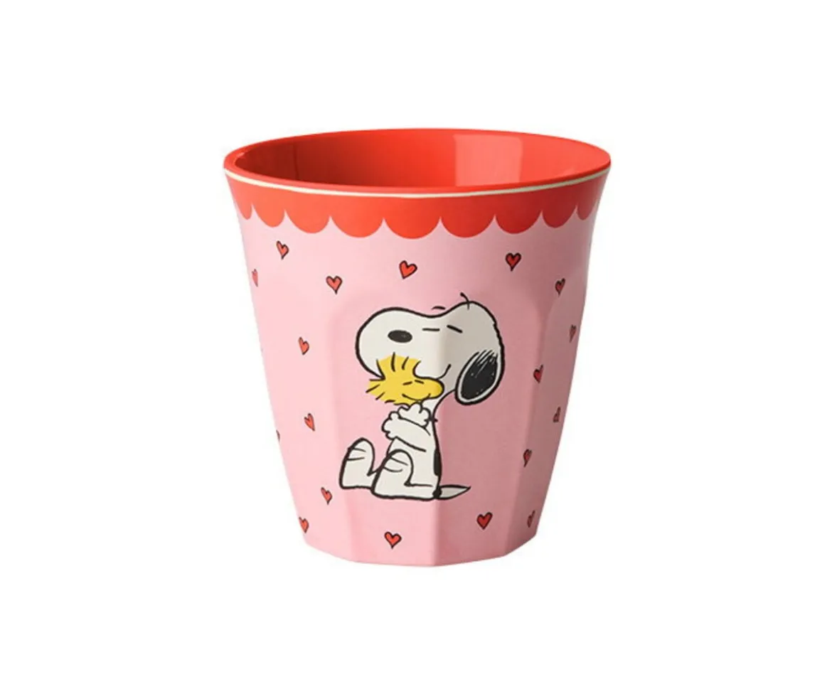 Vaso Infantil Melamina Snoopy Pink 250ml