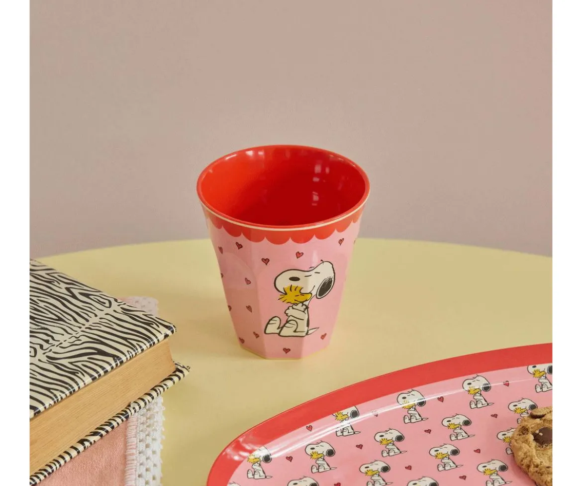 Vaso Infantil Melamina Snoopy Pink 250ml