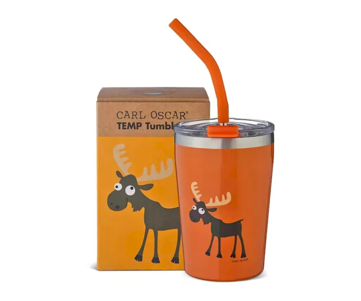 Vaso Termo Hermético con Pajita TEMP Tumbler Reno Orange