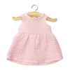 Vestido Faustine sin Mangas en Gasa de Algodón Fraise para Muñeco Gordis