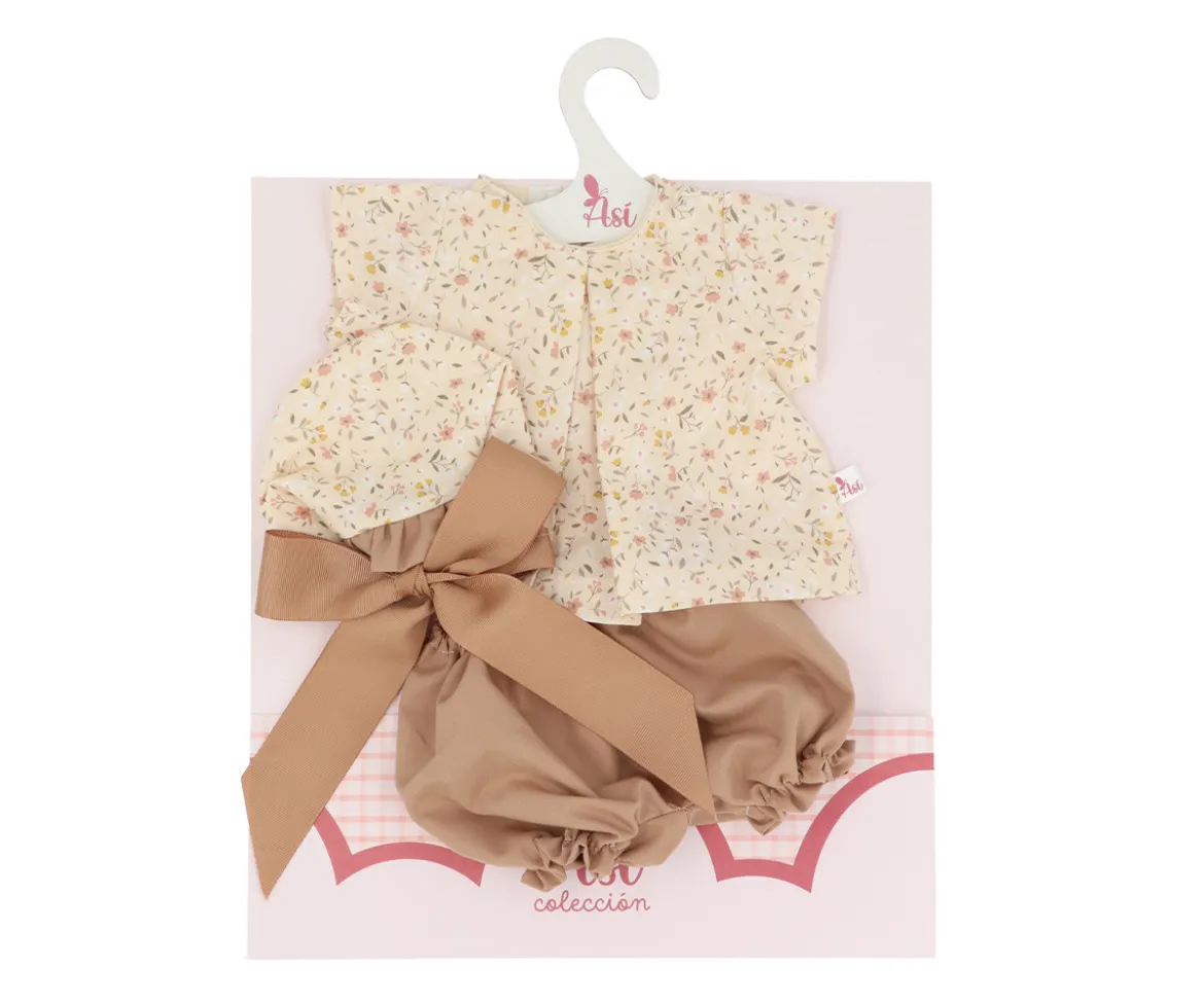 Vestido Leo Conjunto Colección Teresa para Muñecos 46cm