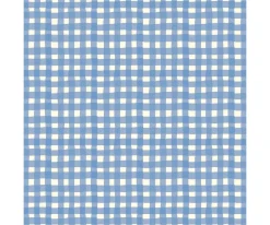 Vestido Sabrina Vichy Azul para Muñeco Babies 28 cm