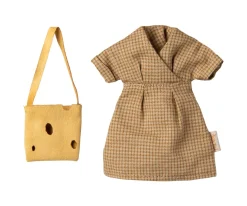Vestido y Bolsa Mamá Ratón Amarillo