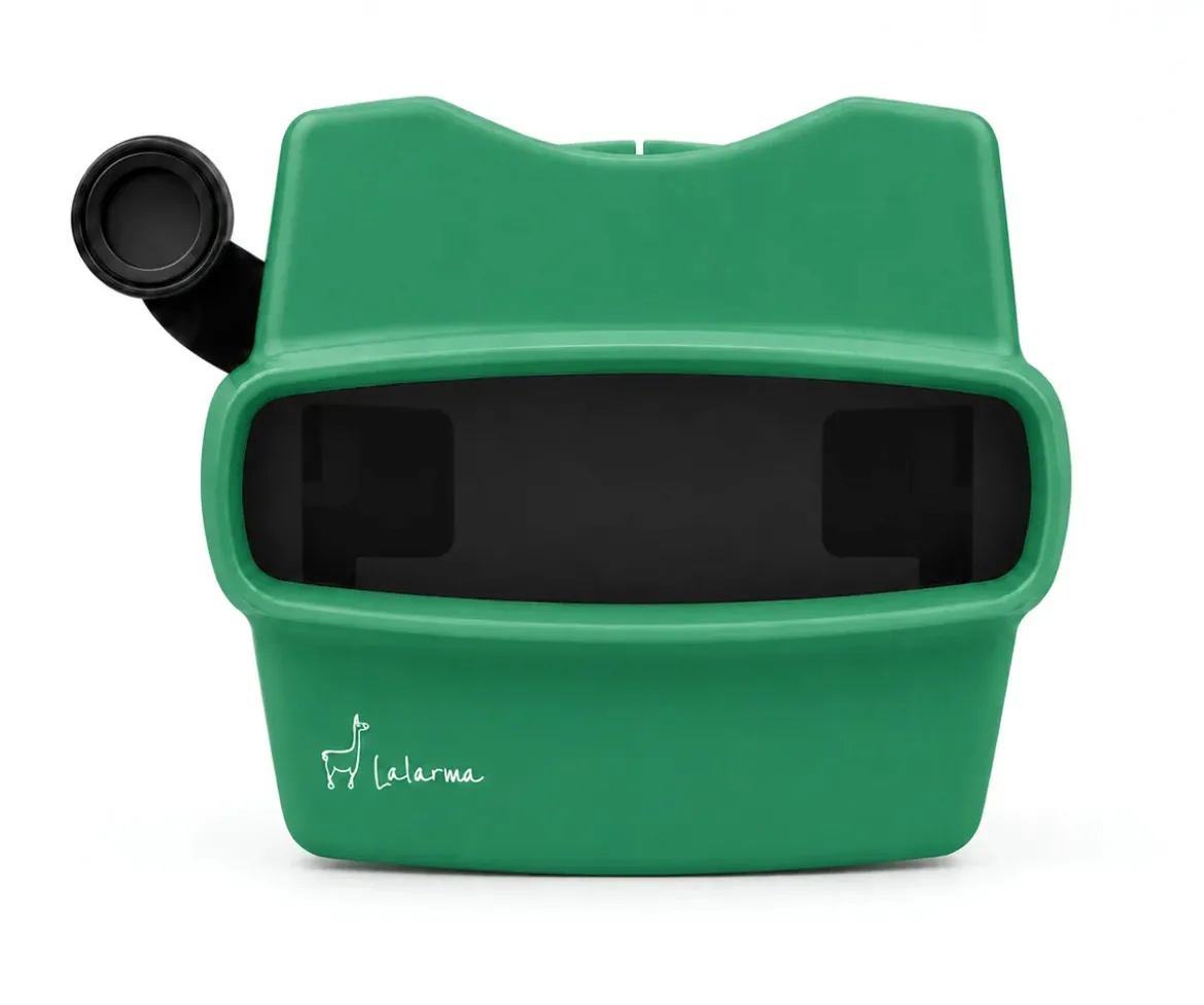 Visor Retro 3D Verde