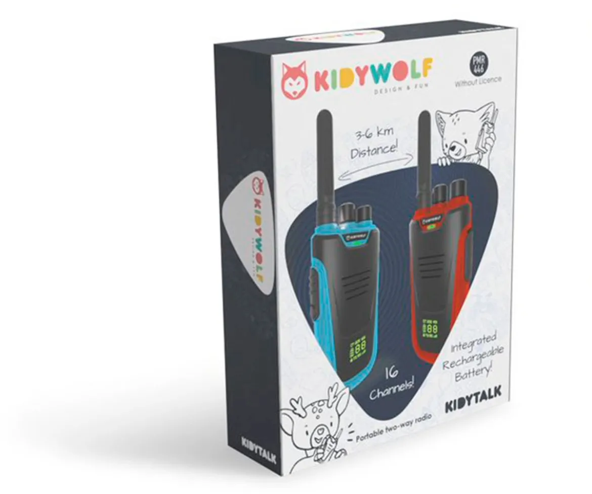 Walkie Talkie KidyTalk Azul / Rojo